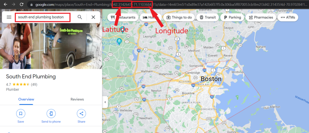 Identify latitude and longitude information