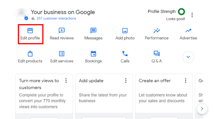 Google Business Profile Edit