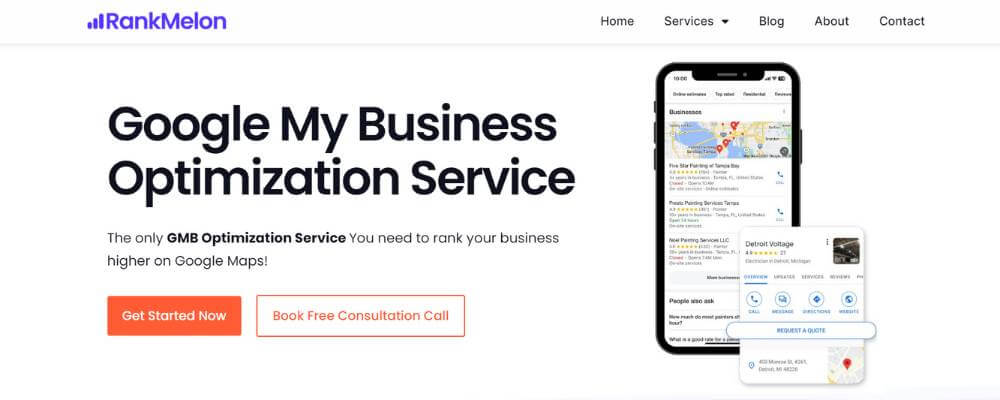 Google My Business Optimization Service page image